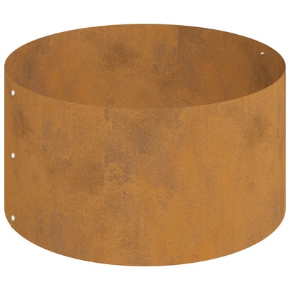 Vaso da giardino Marrone 120 x 120 x 20 cm Acciaio CorTen
