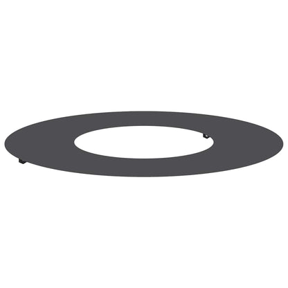 Anello piatto per albero Nero Ø30 / 60 cm Acciaio