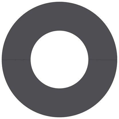 Anelli di Albero Piatto 5 pcs Nero Ø30 / 60 cm Acciaio