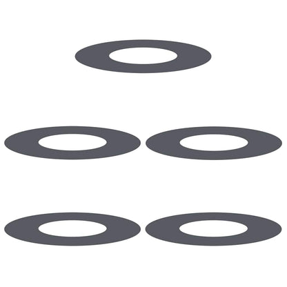 Anelli di Albero Piatto 5 pcs Antracite Ø30 / 60 cm Acciaio