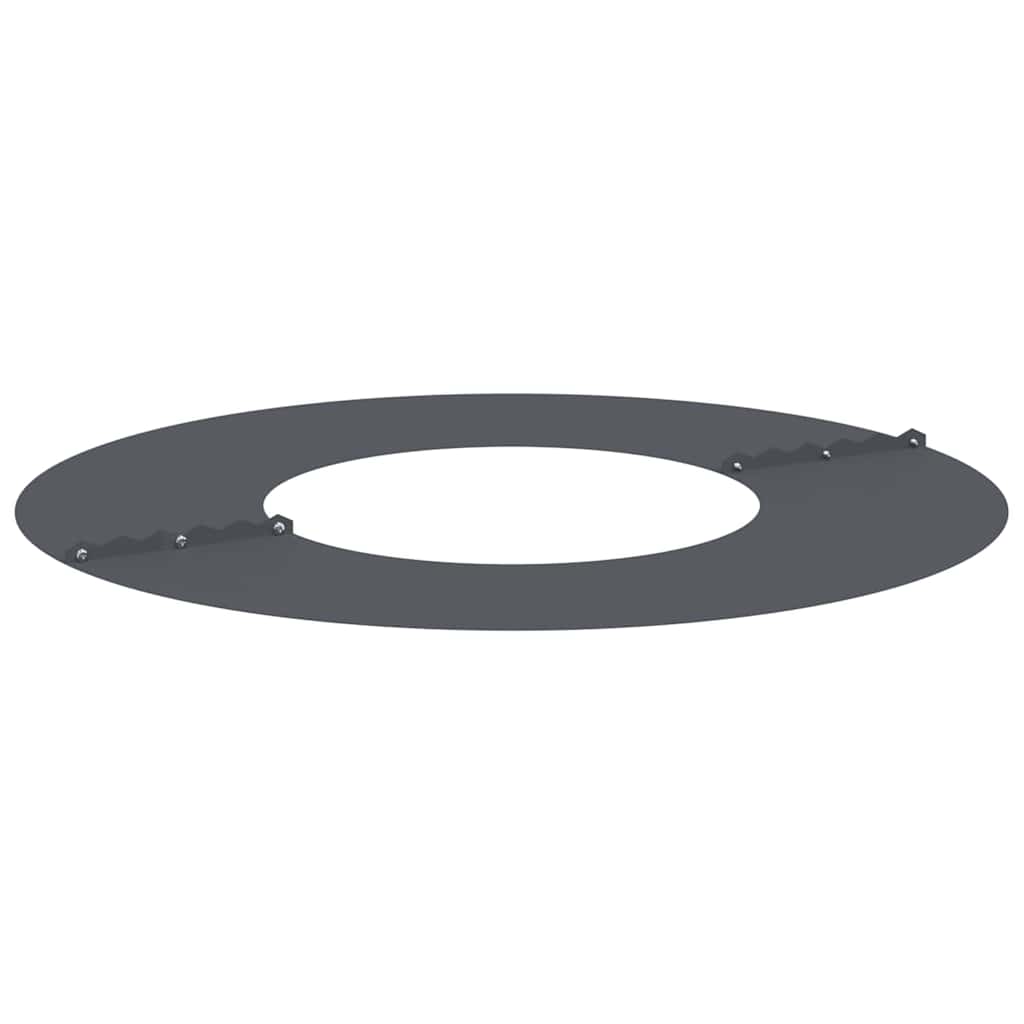 Anelli di Albero Piatto 5 pcs Antracite Ø30 / 60 cm Acciaio