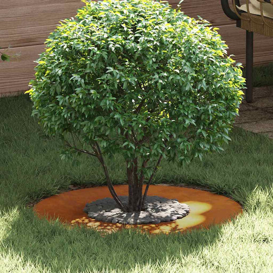 Anello piatto per albero Marrone Ø30 / 60 cm acciaio corten