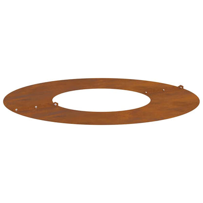 Anelli di Albero Piatto 5 pcs Marrone Ø30 / 60 cm acciaio corten