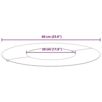Anelli di Albero Piatto 5 pcs Marrone Ø30 / 60 cm acciaio corten