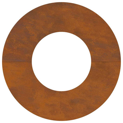 Anelli di Albero Piatto 5 pcs Marrone Ø30 / 60 cm acciaio corten