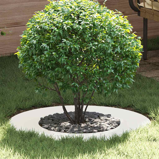 Anelli di Albero Piatto 5 pcs Bianco Ø40 / 70 cm Acciaio
