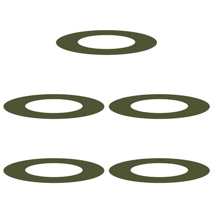 Anelli di Albero Piatto 5 pcs Oliver verde Ø40 / 70 cm Acciaio
