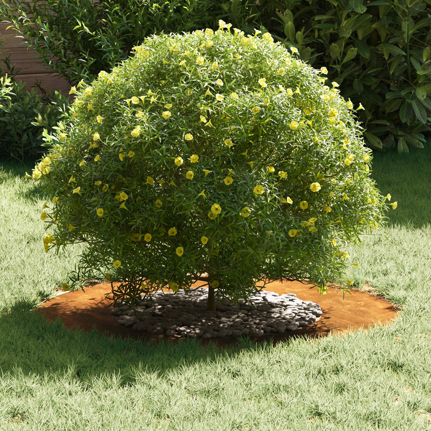 adatto per Anello d'Albero Piatto Marrone Ø40 / 70 cm