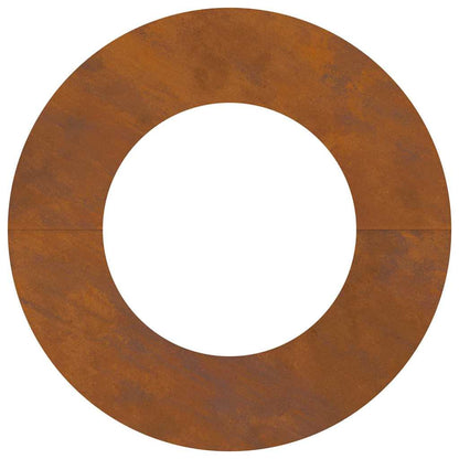Anello piatto per albero Marrone Ø40 / 70 cm acciaio corten