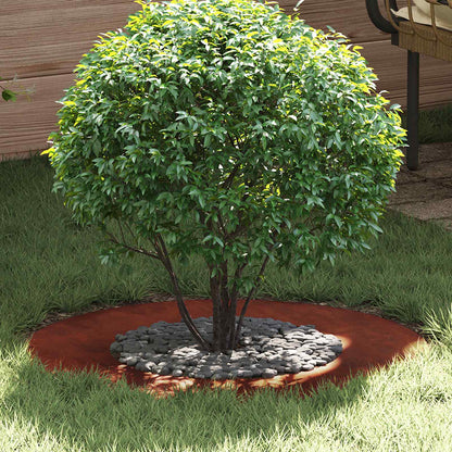 adatto per Anelli d'Albero Piatto 5 pcs Marrone Ø40 / 70 cm | homemem39