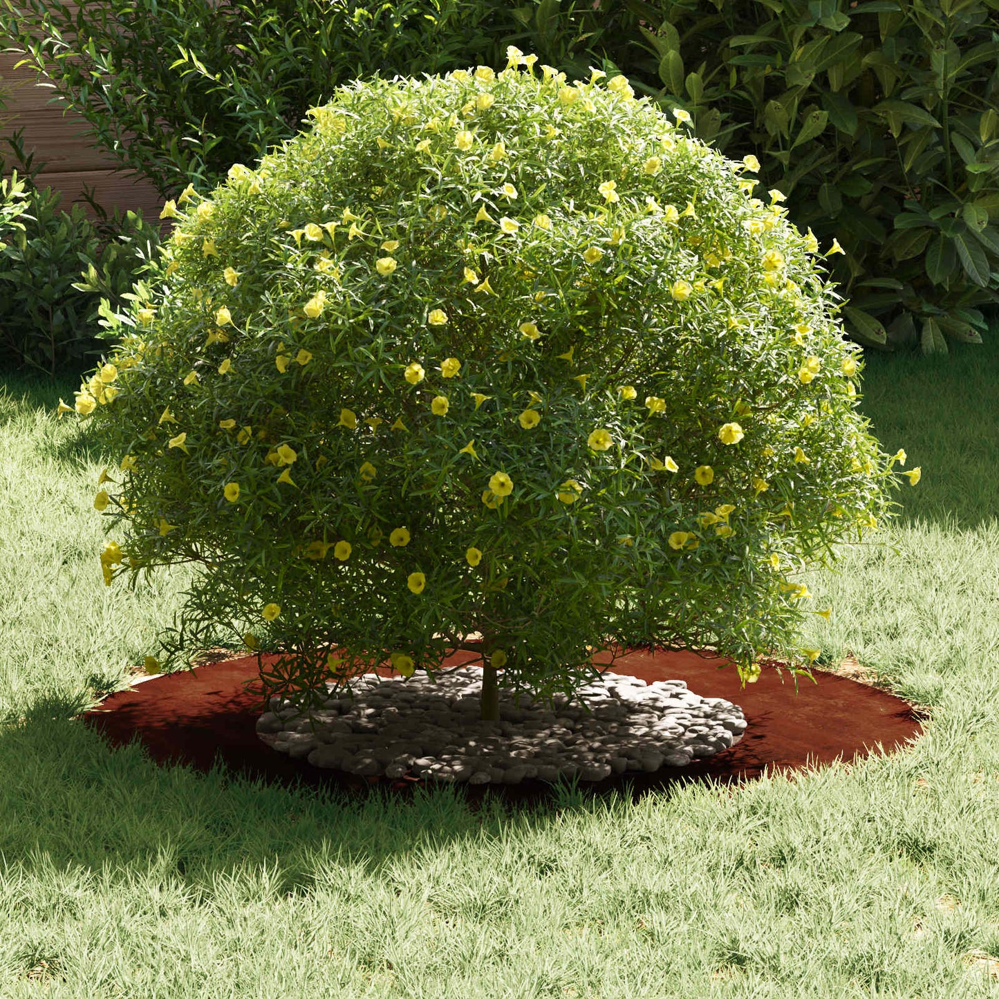 adatto per Anelli d'Albero Piatto 5 pcs Marrone Ø40 / 70 cm | homemem39