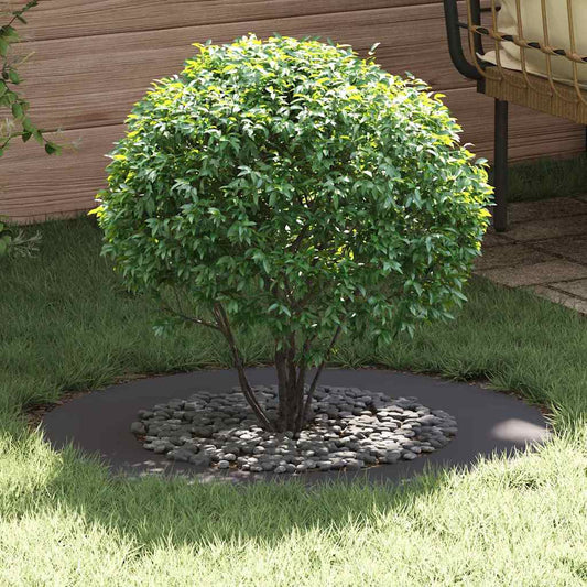 Anelli di Albero Piatto 5 pcs Nero Ø50 / 80 cm Acciaio