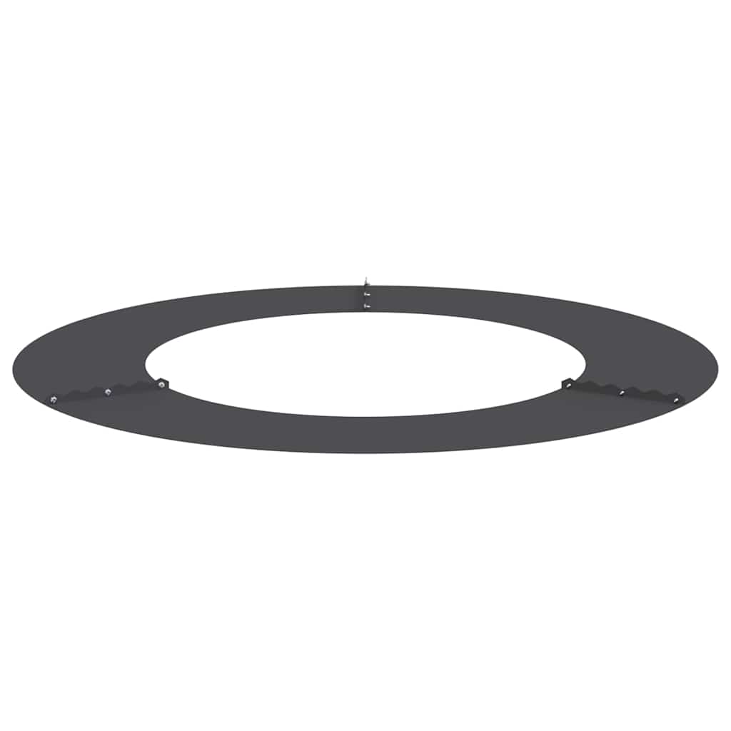 Anelli di Albero Piatto 5 pcs Nero Ø50 / 80 cm Acciaio