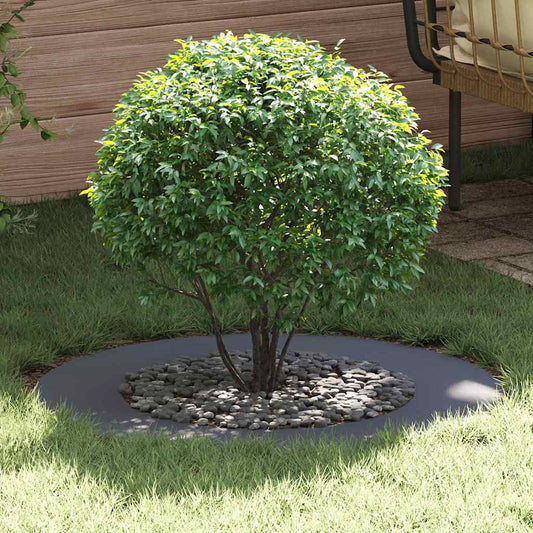 Anelli di Albero Piatto 5 pcs Antracite Ø50 / 80 cm Acciaio