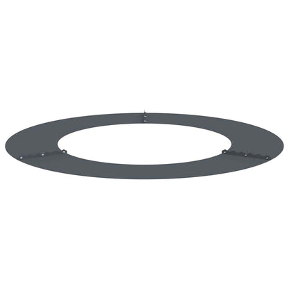 Anelli di Albero Piatto 5 pcs Antracite Ø50 / 80 cm Acciaio