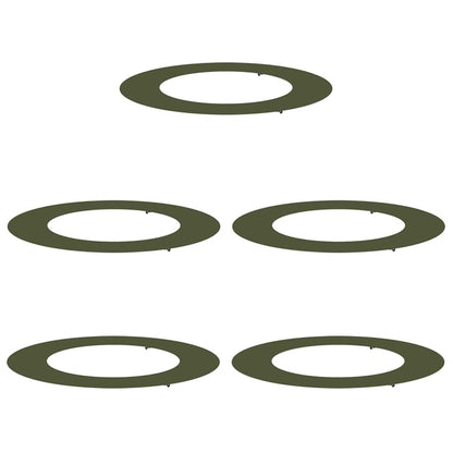 Anelli di Albero Piatto 5 pcs Oliver verde Ø30 / 60 cm Acciaio