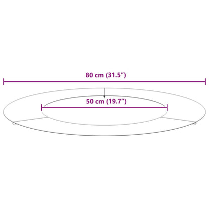 adatto per Anelli d'Albero Piatto 5 pcs Marrone Ø50 / 80 cm