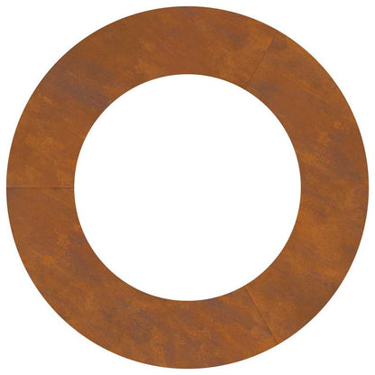 Anelli di Albero Piatto 5 pcs Marrone Ø50 / 80 cm acciaio corten