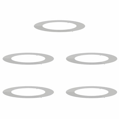 Anelli di Albero Piatto 5 pcs Argento Ø30 / 60 cm Acciaio zincato