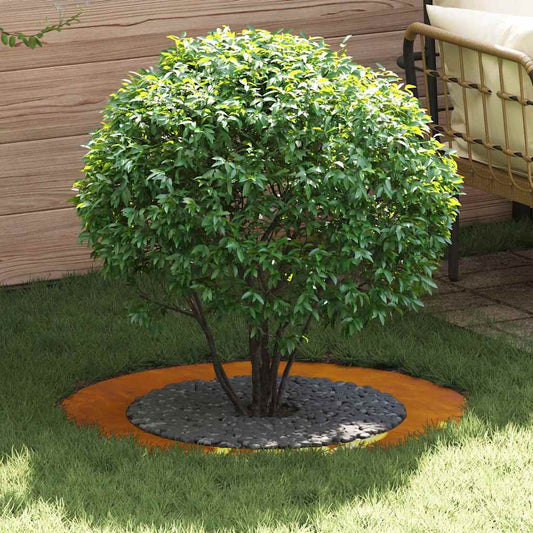 Anello piatto per albero Marrone Ø60 / 90 cm acciaio corten