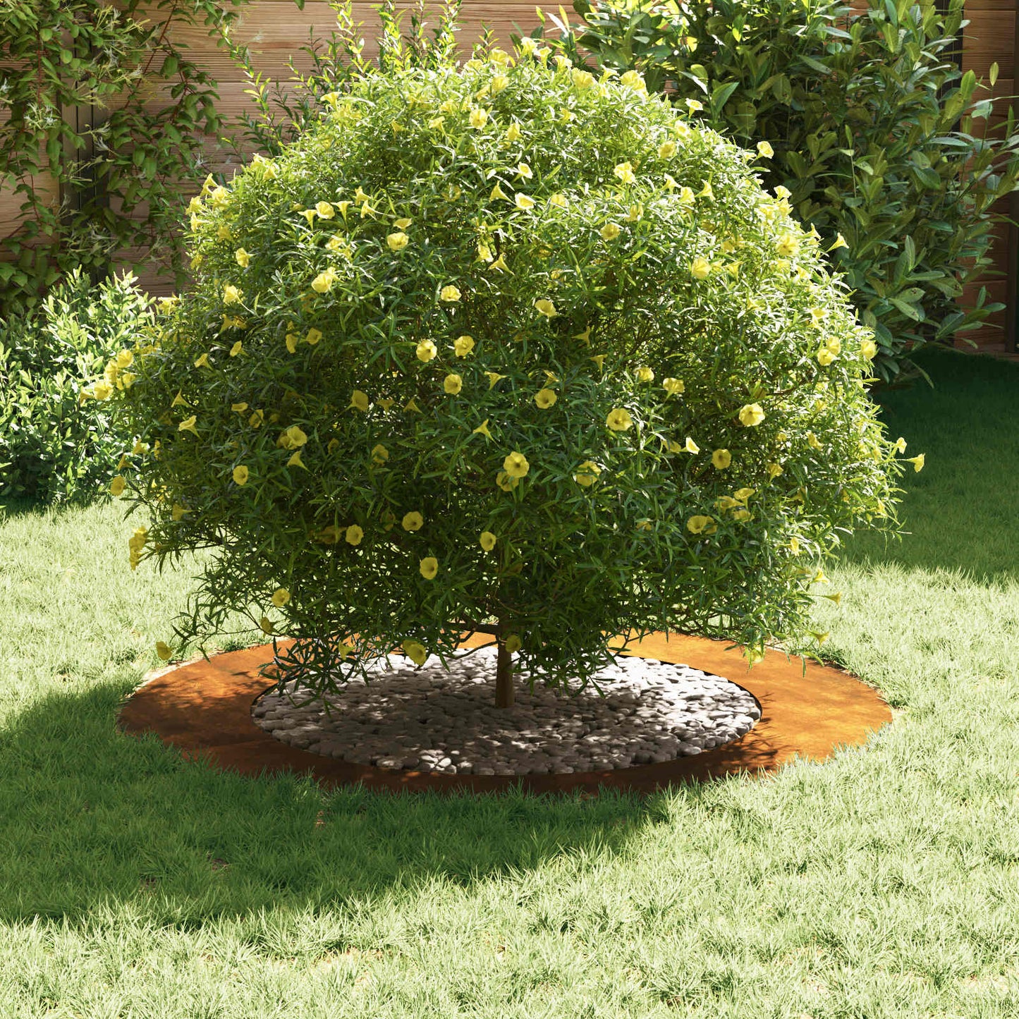 adatto per Anelli d'Albero Piatto 5 pcs Marrone Ø60 / 90 cm