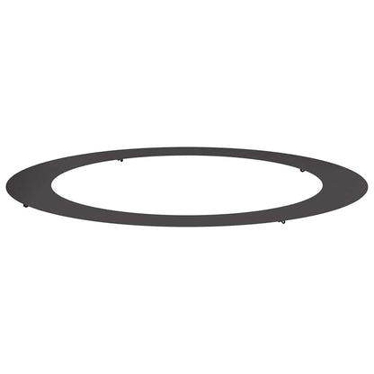 Anello piatto per albero Nero Ø90 / 120 cm Acciaio