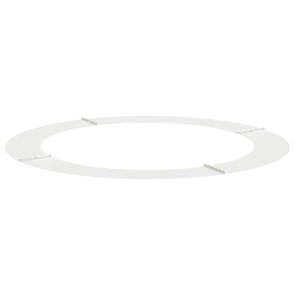 Anelli di Albero Piatto 5 pcs Bianco Ø90 / 120 cm Acciaio