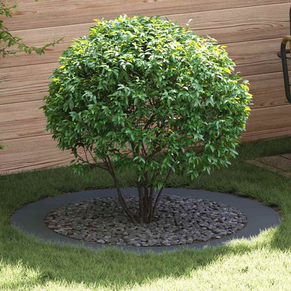Anelli di Albero Piatto 5 pcs Antracite Ø90 / 120 cm Acciaio