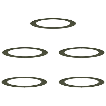 Anelli di Albero Piatto 5 pcs Oliver verde Ø90 / 120 cm Acciaio