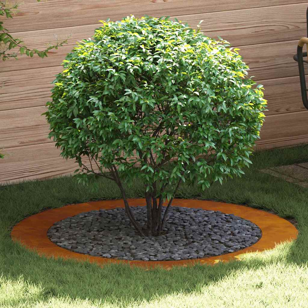 Anello piatto per albero Marrone Ø90 / 120 cm acciaio corten