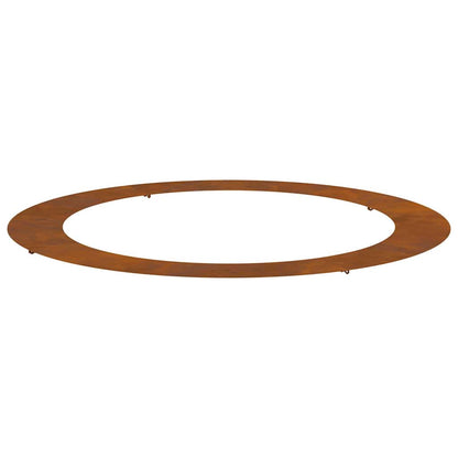 Anello piatto per albero Marrone Ø90 / 120 cm acciaio corten
