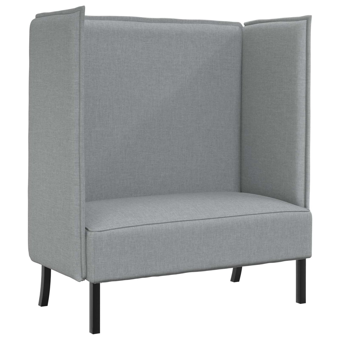 Divano alto 101cm Grigio chiaro Tessuto