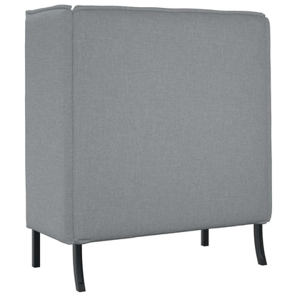 Divano alto 101cm Grigio chiaro Tessuto | homemem39