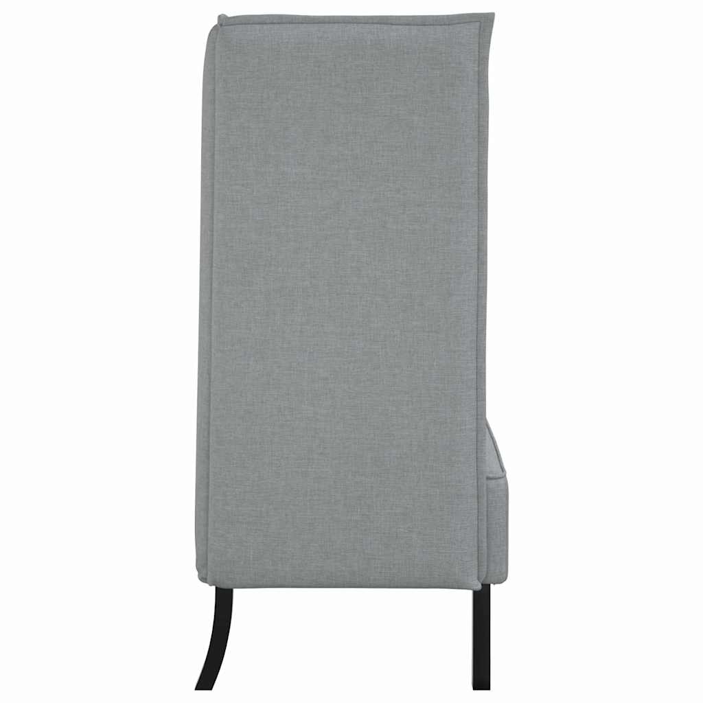 Divano alto Grigio chiaro 109 x 56 x 121 cm Tessuto