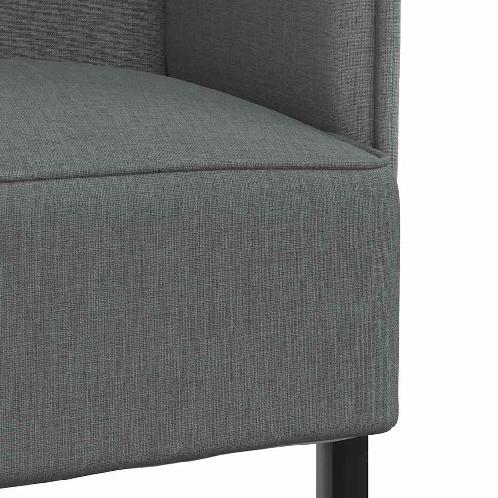 Divano alto Grigio scuro 109 x 56 x 121 cm Tessuto - homemem39