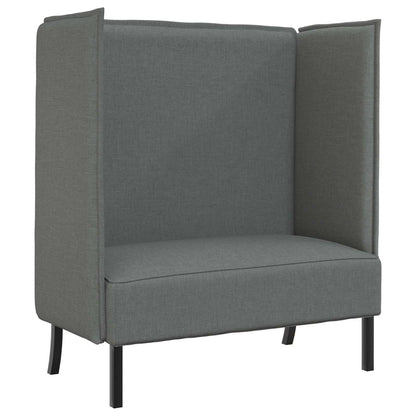 Divano alto 101cm Grigio scuro Tessuto | homemem39