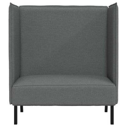 Divano alto 101cm Grigio scuro Tessuto | homemem39
