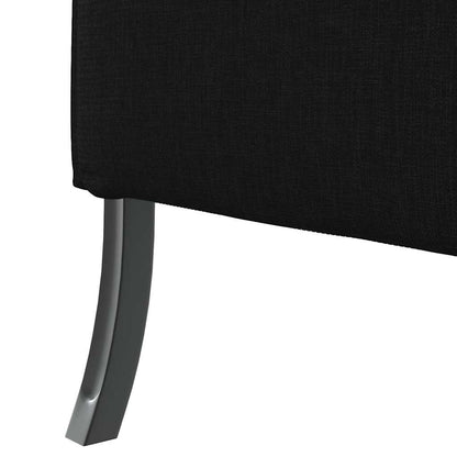 Divano alto Nero 109 x 56 x 121 cm Tessuto - homemem39