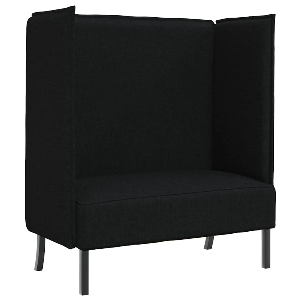 Divano alto Nero 109 x 56 x 121 cm Tessuto - homemem39