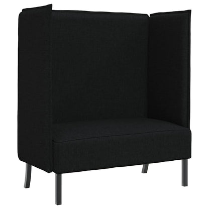 Divano alto Nero 109 x 56 x 121 cm Tessuto - homemem39