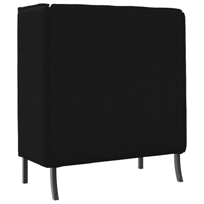 Divano alto 101cm Nero Tessuto | homemem39