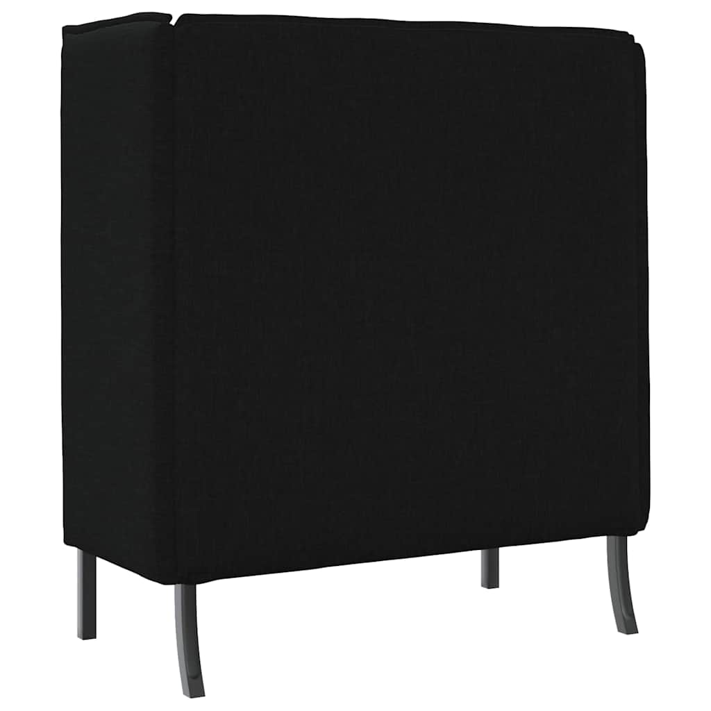 Divano alto Nero 109 x 56 x 121 cm Tessuto - homemem39