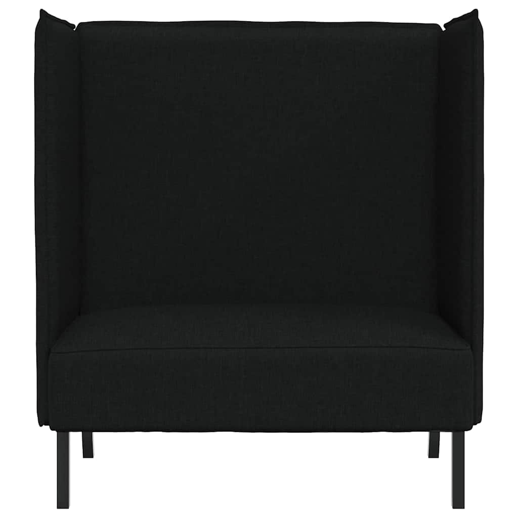 Divano alto 101cm Nero Tessuto | homemem39