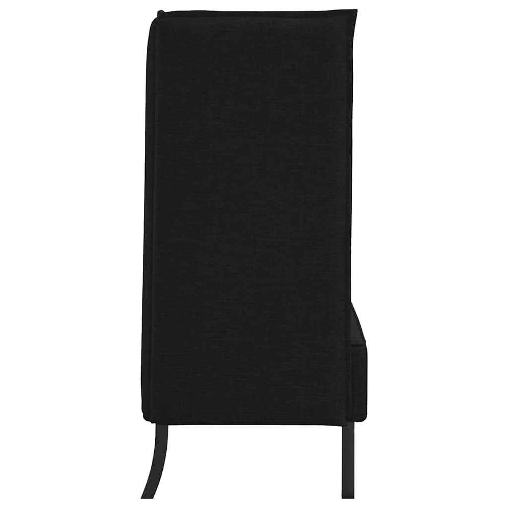 Divano alto Nero 109 x 56 x 121 cm Tessuto - homemem39