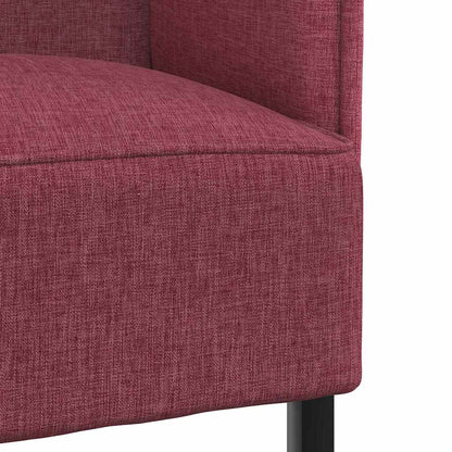 Divano alto Rosso vino 109 x 56 x 121 cm Tessuto