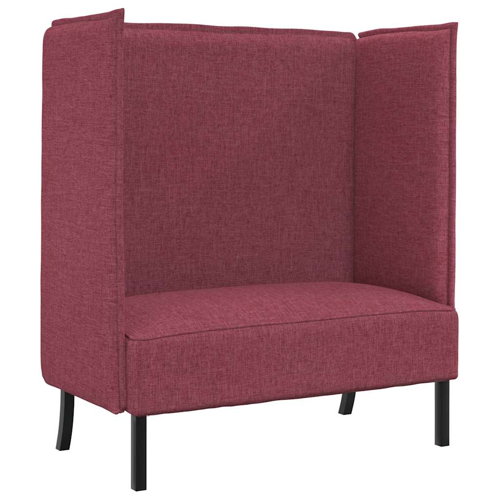 Divano alto 101cm Rosso vino Tessuto | homemem39
