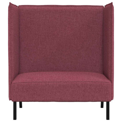Divano alto Rosso vino 109 x 56 x 121 cm Tessuto