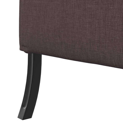 Divano alto Marrone scuro 109 x 56 x 121 cm Tessuto - homemem39