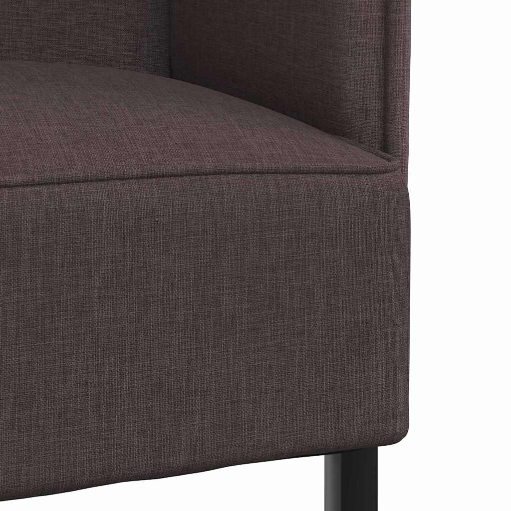 Divano alto 101cm Marrone scuro Tessuto | homemem39