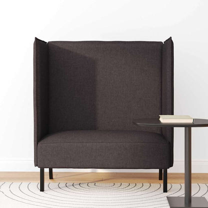 Divano alto 101cm Marrone scuro Tessuto | homemem39